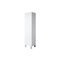 armoire modèle luke v4 (40x177cm) couleur blanc avec pieds en aluminium visd004whwhpa-1box