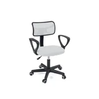 chaise de bureau ergonomique junior lab (blanc)