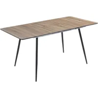 table repas extensible ebele - 120-160 x 80 x 76 cm - chêne