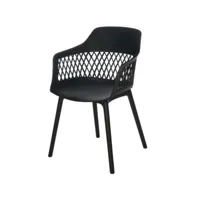 chaises en polypropylène kadena-couleur noir