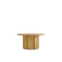 soft - table basse ronde en bois ø78cm - couleur - bois clair 197221001012