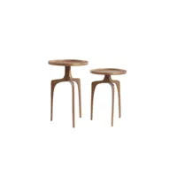 light & living table d'appoint pano - bronze - ø41cm 6776464