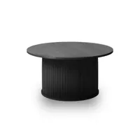table basse bois noir alba 90x90cm