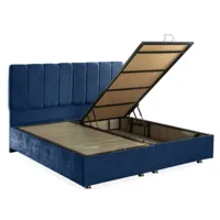 lit coffre tetra bleu foncé 90-160x200 cm - dimensions: 90x200 cm - sans matelas azura-42634_17876