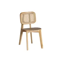 chaise en bois d´orme marron, 42x57x80 cm