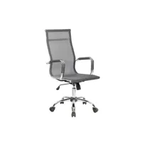 chaise de bureau rockhampton, chaise de direction avec accoudoirs, chaise de bureau ergonomique, gris, 63x54h106/116 cm 8052773853132