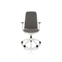 chaise de bureau chaise pivotante nestora tissu gris hjh office