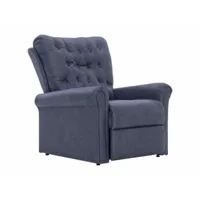 fauteuil chaise siège lounge design club sofa salon inclinable gris synthétique daimhelloshop26 1102290