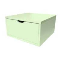 cube de rangement bois 50x50 cm + tiroir  vert pastel cube50t-vp