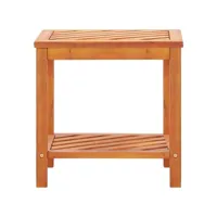 table d'appoint bout de canapé bois d'acacia massif 45 x 33 x 45 cm