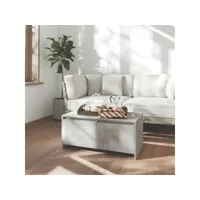 table basse table de salon  bout de canapé gris béton 90x50x41,5 cm aggloméré meuble pro frco19033