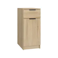 armoire de bureau chêne sonoma 33,5x50x75 cm bois d'ingénierie