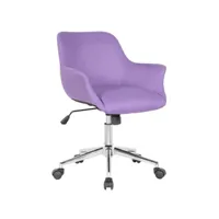 chaise de bureau iris violette