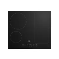 beko - table de cuisson induction 60cm 4 foyers 7200w noir  hii64200fmtr - b300