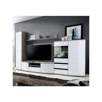 paris prix - meuble tv design ontario 300cm blanc