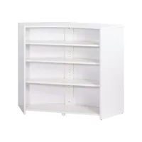 meuble bar, meuble comptoir blanc 135 cm - coloris: rock 451 snack130bl451