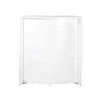 meuble comptoir bar 96 cm blanc 3 niches - coloris: blanc visio097bl