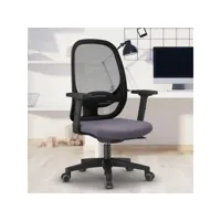 chaise de bureau ergonomique smartworking grise maille respirante easy g franchi bürosessel
