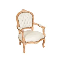 fauteuil lit baroque 73x50x51 cm chaise louis xvi style français fauteuil de chambre tapissé fauteuil avec accoudoirs rembourré fauteuil en hêtre massif pour enfant l6743-2