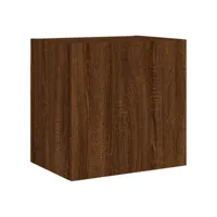 meuble tv mural chêne marron 40,5x30x40 bois d'ingénierie