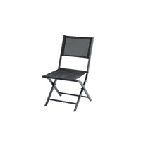 chaise pliante modulo (lot de 2) noir w_603114