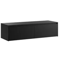 meuble de salle de bain jelsey - badplaats - noir mat - 140cm - meuble vasque
