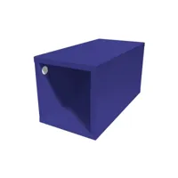 cube de rangement bois 25x50 cm 25x50 bleu foncé cube25-df