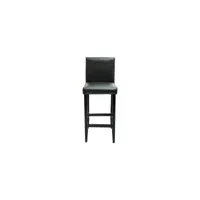 lot de 6 tabourets de bar design chaise siège cuir artificiel noir helloshop26 1202072