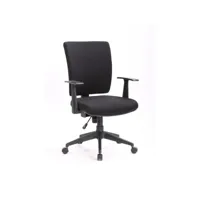 chaise de bureau palmerston, chaise de direction avec accoudoirs, siège de bureau ergonomique, 61x65h98/108 cm, noir 8052773853620