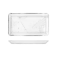 plateau madlen verre transparent (12 x 1,8 x 21,8 cm) (2 pcs)