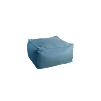 pouf d'extérieur tissu bleu- ricchi - l 70 x l 70 x h 36 cm - neuf