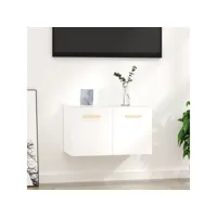 armoire murale blanc 60x36,5x35 cm bois d'ingénierie