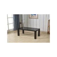 table basse amorgos rectangulaire 120 cm en mdf coloris noir