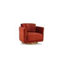 fauteuil en tissu scott - rouge