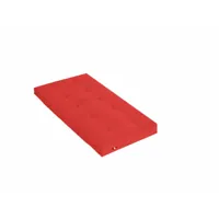 matelas futon rouge en coton 90x200