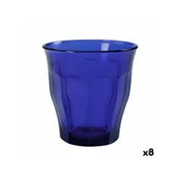 set de verres duralex picardie bleu 6 pièces 310 ml (8 unités)