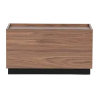 block - table basse en bois 40x82cm - couleur - bois foncé 07104151