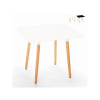table de cuisine bar restaurant carrée 80x80 en bois design nordique fern ahd amazing home design