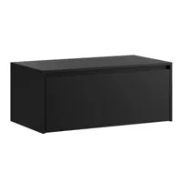 meuble de salle de bain jelsey - badplaats - noir mat - 100cm - meuble vasque
