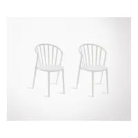 chaise en plastique blanc 56x56x84cm