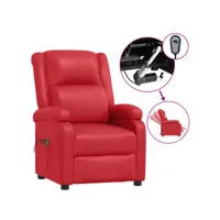 électrique fauteuil relaxation fauteuil de massage rouge similicuir 70x93x98 cm best00007615675-vd-confoma-fauteuil-m05-2990