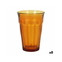 set de verres duralex picardie ambre 4 pièces 360 ml (8 unités) (4 pcs)
