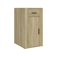 vidaxl armoire de bureau chêne sonoma 40x49x75 cm bois d'ingénierie