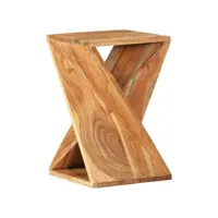 table d'appoint 35x35x55 cm bois massif d'acacia