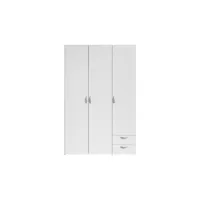 armoire de rangement salvador 3 portes & 2 tiroirs - blanc varia6510a3pt