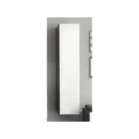 colonne de salle de bain suspendue design grisblanc laqué messine