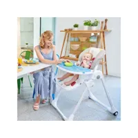 kinderkraft chaise haute pour bébé yummy multicolore