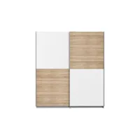finlandek armoire de chambre ulos style contemporain décor chene et blanc - l 170,3 cm finus822x5q89f