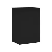 meuble tv mural noir 40,5x30x60 bois d'ingénierie