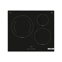 bosch - table de cuisson à induction 60cm 3 feux noir  pij611bb5e - série 4